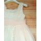 Abel & Lula Summer Girl Beige Dress Plumetis Salmon Tulle