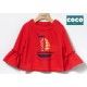 Coco Acqua Summer Girl Red Sweatshirt Boat