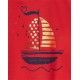 Coco Acqua Verano Sudadera niña Roja Barco