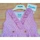 Cocote Verano Vestido niña Rayas Moradas y Estrellitas