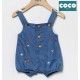 Coco Acqua Summer Baby Denim Overalls Stars