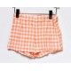 Coco Acqua Verano Conjunto niña Blanco y Cuadros Mandarina
