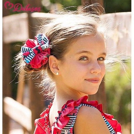 Debesos Summer Girl Pin Red and Whales