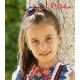 Debesos Summer Girl Pin Orange and Denim