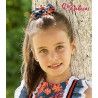 Debesos Summer Girl Pin Orange and Denim