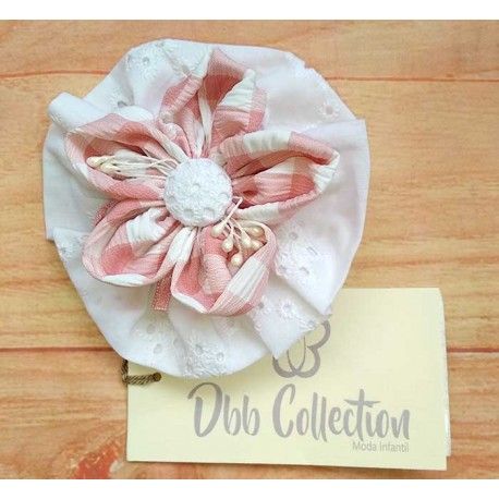 DBB Collection Verano Pinza niña Blanca y Cuadros Rosas