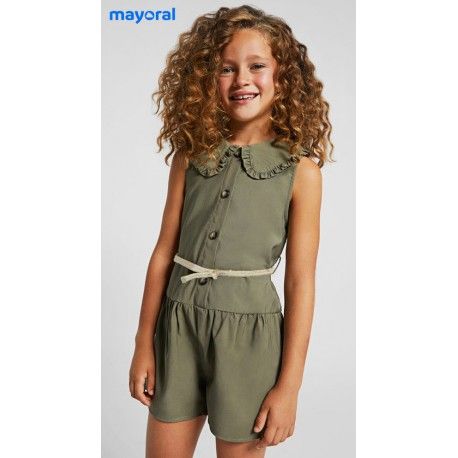 Mayoral Summer Girl Green Romper