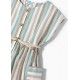Mayoral Summer Girl Dress Green Stripes