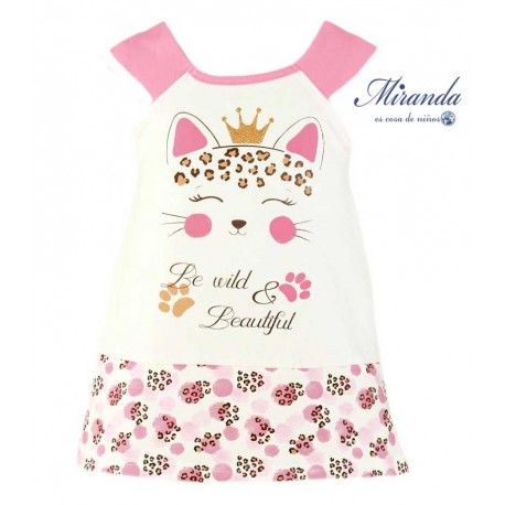 Miranda Verano Vestido niña Baño Gato
