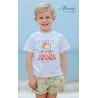 Miranda Summer Boy Swim Set Oranges