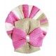 Miranda Summer Girl Pin Fuchsia and Camel Stripes