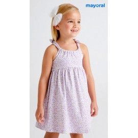 Mayoral Verano Vestido niña Lila Margaritas