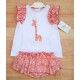Blanca Valiente Summer Baby Girl Set Giraffes