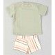 Jose Varon Summer Boy Swim Green Set Stripes