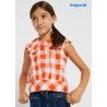 Mayoral Summer Girl Shirt Orange Squares