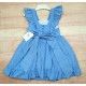 Blanca Valiente Summer Girl Embroidered Blue Dress