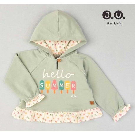 José Varón Verano Sudadera bebé niña Hello Summer