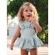 José Varón Summer Baby Girl Green Romper Aeroplanes