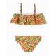 Mayoral Summer Girl Orange Printed Bikini Ruffle