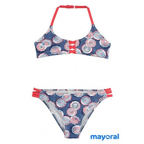 Mayoral Summer Girl Blue Bikini Umbrellas