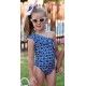 Debesos Summer Girl Navy Swimsuit Hearts