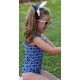 Debesos Verano Bañador niña Marino Corazones
