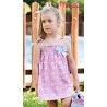 Debesos Verano Vestido niña Baño Rosa con Florecitas