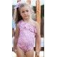 Debesos Verano Bañador niña Rosa con Florecitas