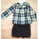 Eve Children Winter Baby Boy Set Navy and Yellow Squares
