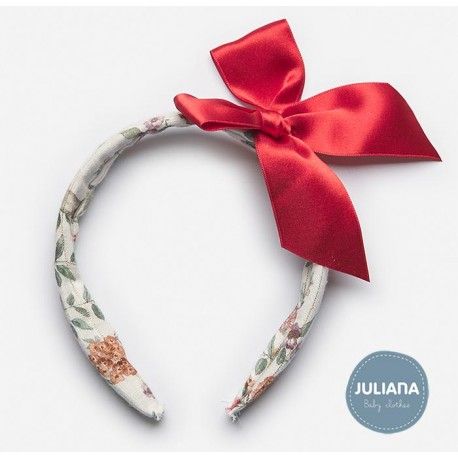 Juliana Winter Headband Mushrooms with Tie