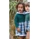 Juliana Invierno Vestido bebé niña Verde Cuadros