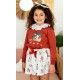 Mon Petit Bonbon Winter Girl Set Chicks Skirt