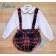 Babine Winter Baby Boy White Set Colourful Squares