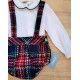 Babine Winter Baby Boy White Set Colourful Squares