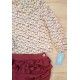 Babiné Invierno Conjunto niña Perritos Burdeos