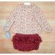 Babiné Invierno Conjunto niña Perritos Burdeos