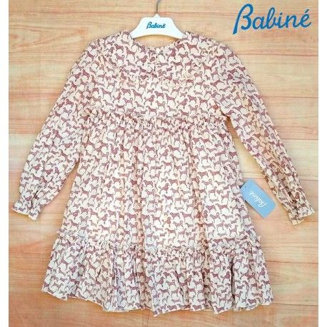 Babine Winter Girl Wine Dress Puppys