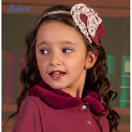 Babiné Winter Girl Headband Wine Puppys