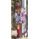 DBB Collection Winter Baby Gir Gray Printed Dress Squares