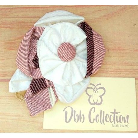 DBB Collection Invierno Pinza niña Rosa y Blanco