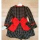 DBB Collection Winter Girl Navy and Red Dress Low Waist