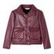 Mayoral Winter Girl Wine Leatherette Jacket Pockets