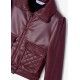 Mayoral Winter Girl Wine Leatherette Jacket Pockets