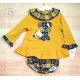 Blanca Valiente Winter Baby Girl Ocher Set Puppy