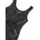 Mayoral Winter Girl Black Leatherette Romper