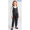 Mayoral Winter Girl Black Leatherette Long Romper
