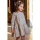 Coco Acqua Winter Girl Dress Squares and Flowers