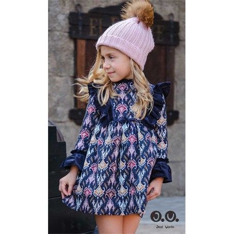Jose Varon Winter Girl Dress Ethnic