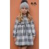 José Varón Invierno Vestido niña Cuadros Grises