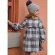 José Varón Invierno Vestido niña Cuadros Grises